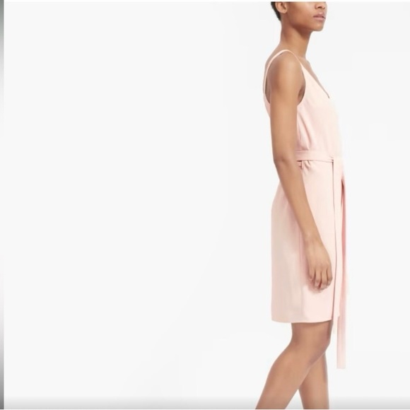 Pink everlane Japanese go weave wrap dress size 6 - Picture 2 of 5